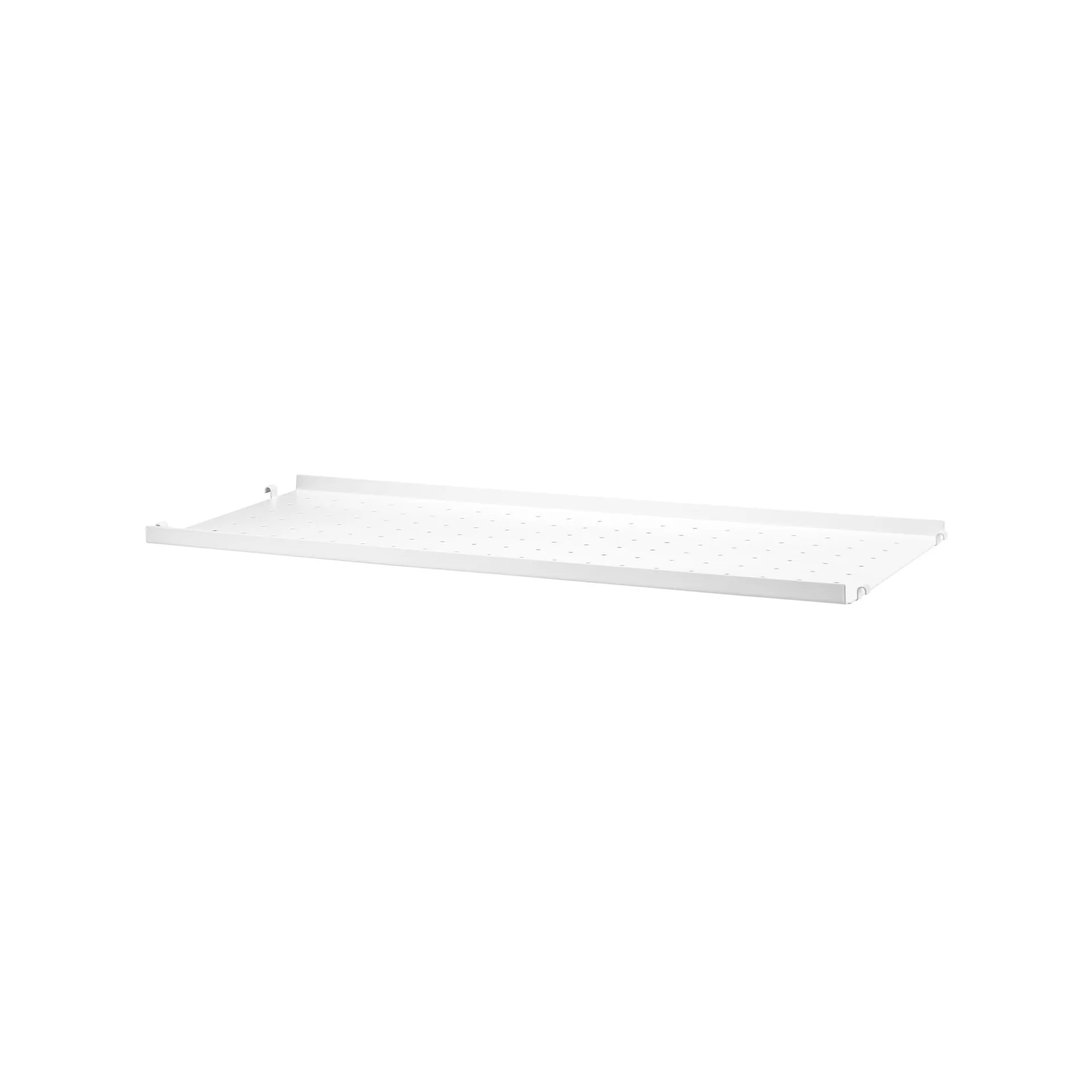 String hyllplan metall, vit, 58x20 cm, låg kant String