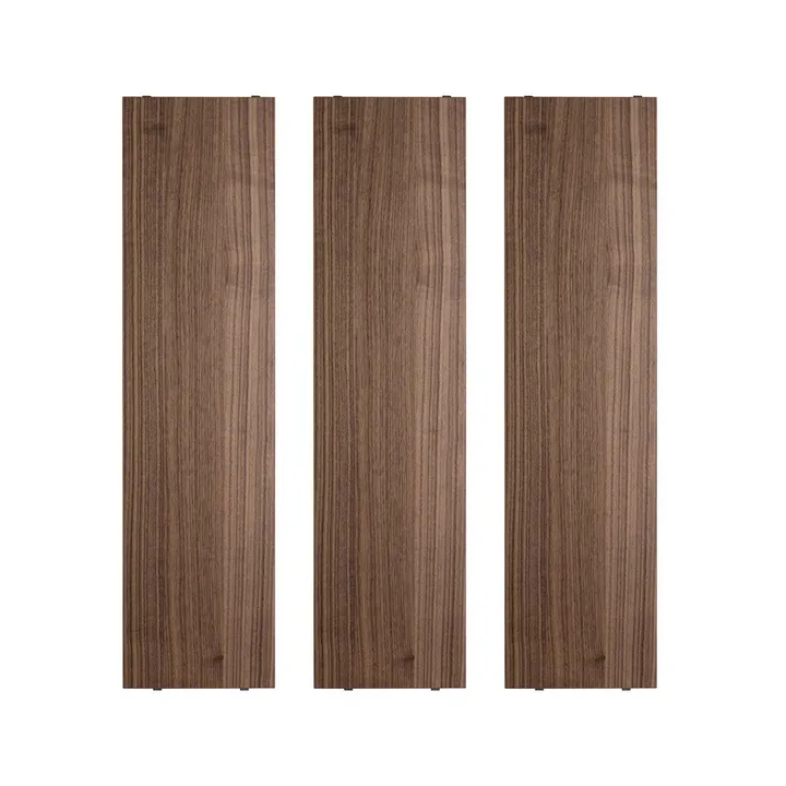 String hyllplan - valnöt, 78x20 cm, 3-pack - String