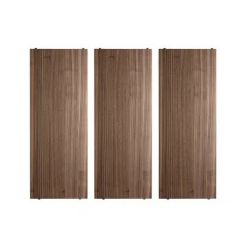 String hyllplan - valnöt, 78x30 cm, 3-pack - String