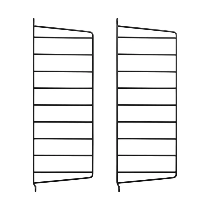 String väggavel - Svart, 50x20 cm, 2-pack - String