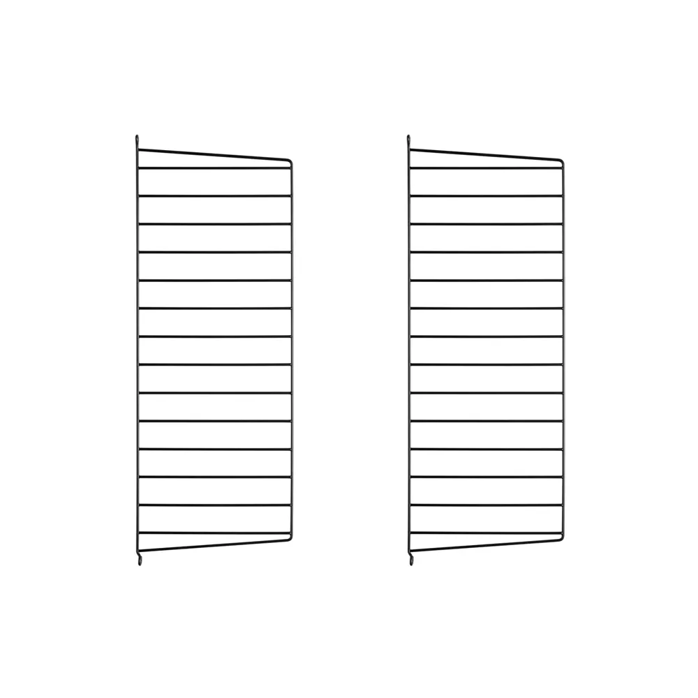 String väggavel, Svart, 75x30 cm, 2-pack String