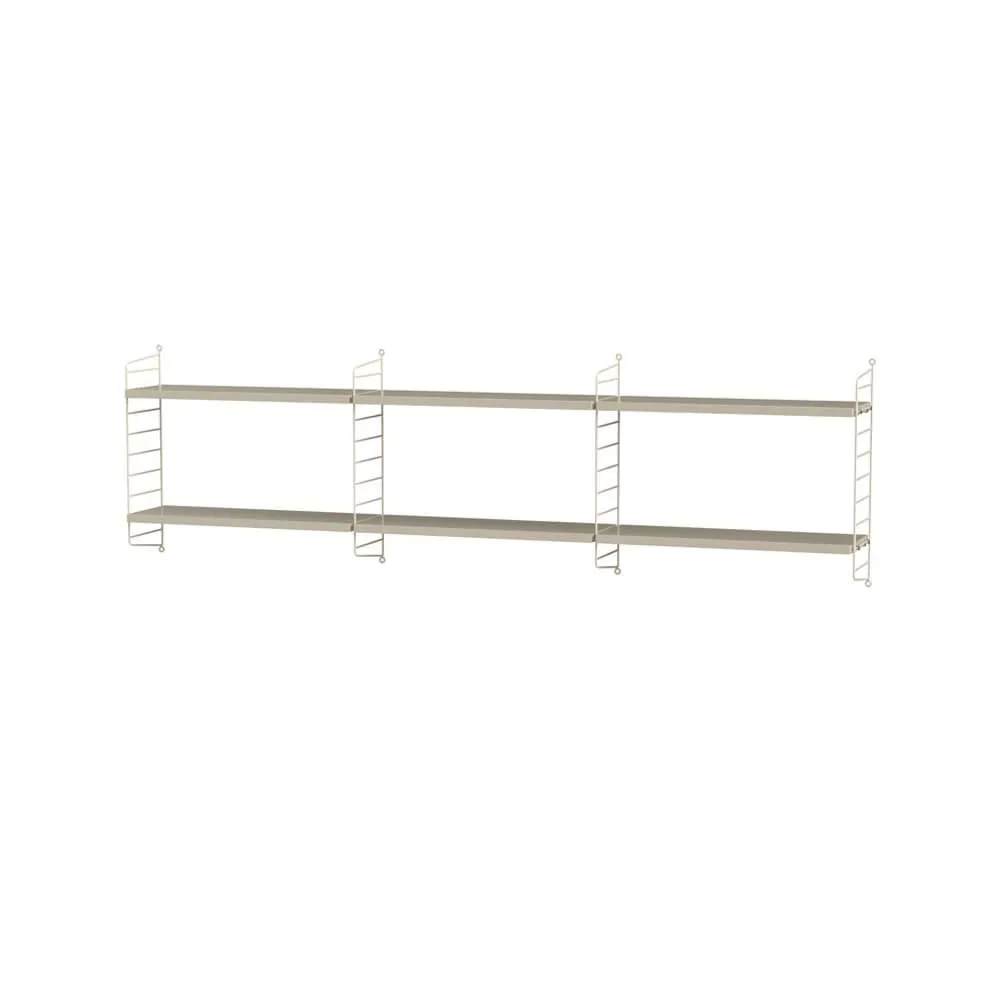 Stringhylla sovrum beige - Kombination E String