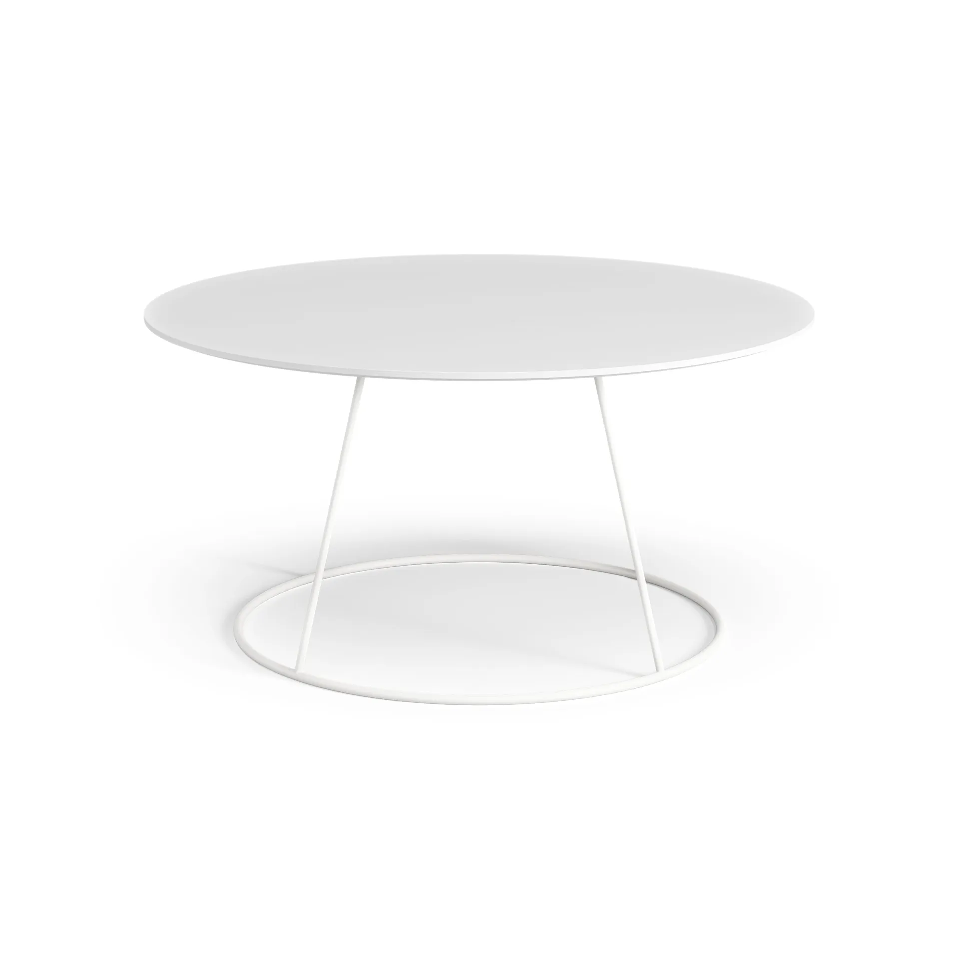 Breeze bord slät skiva Ø80 cm, Vit Swedese