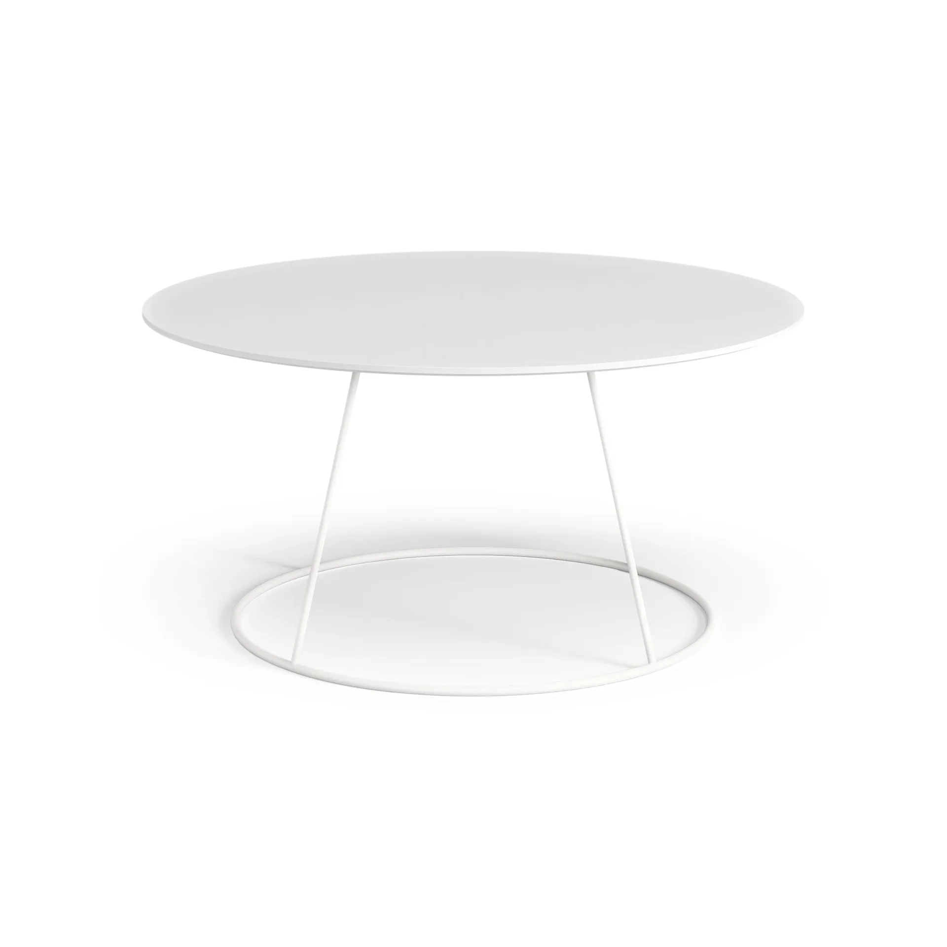 Breeze bord slät skiva Ø80 cm, Vit Swedese