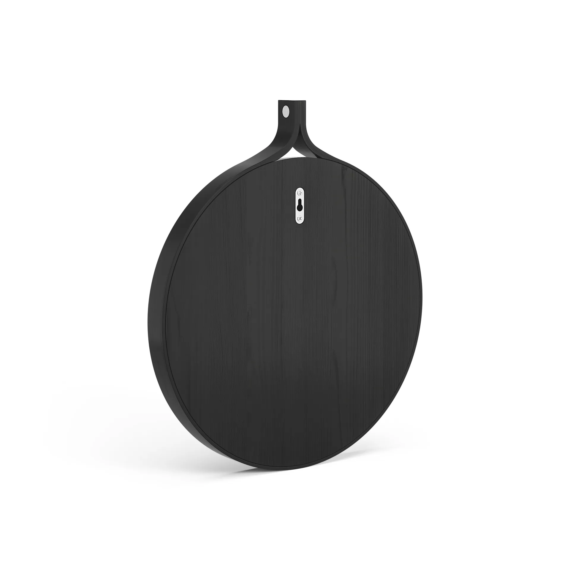 Comma Spegel rund Ø40 cm, Ask svartbetsad Swedese