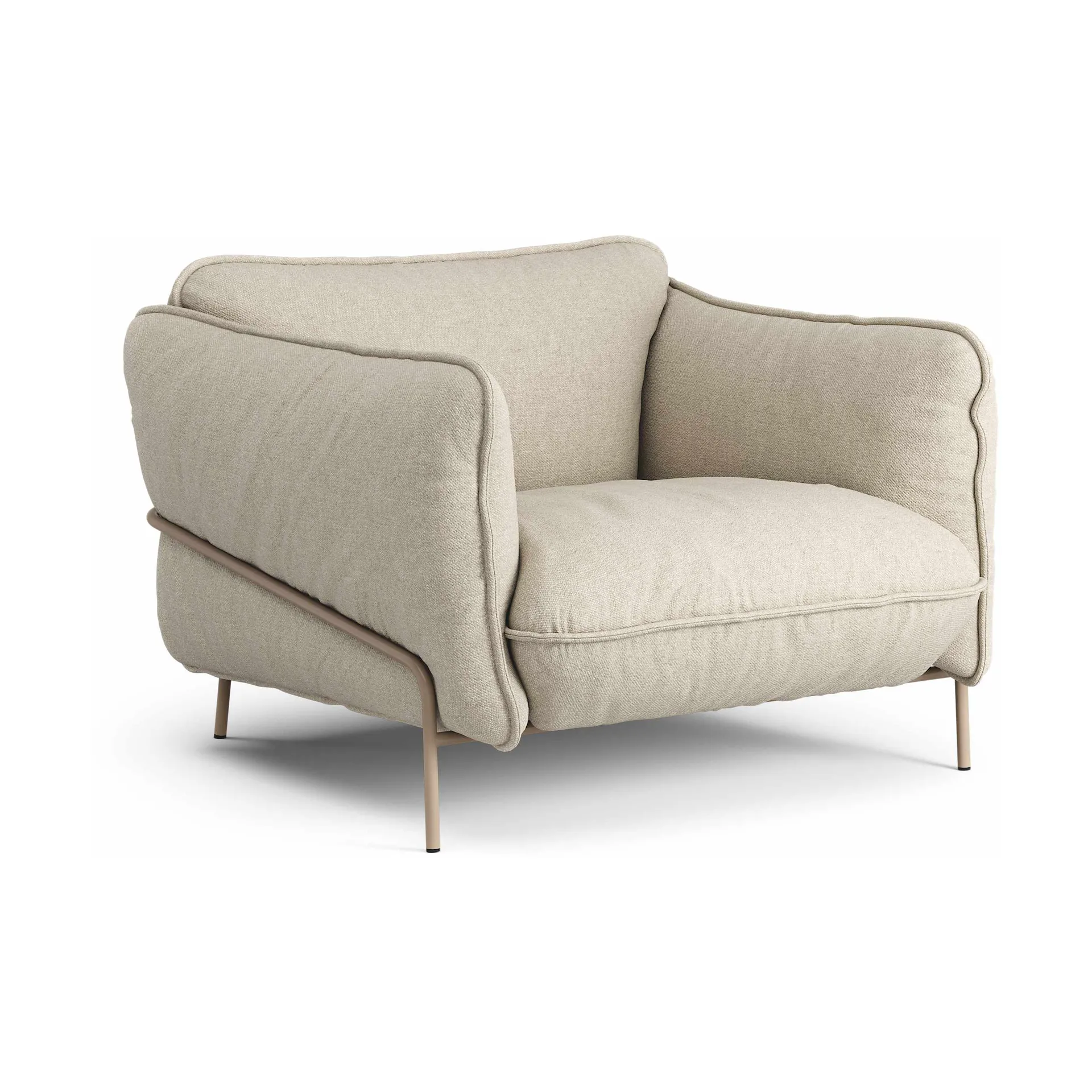 Continental fåtölj, Sealife Dark beige/white-nutmeg Swedese