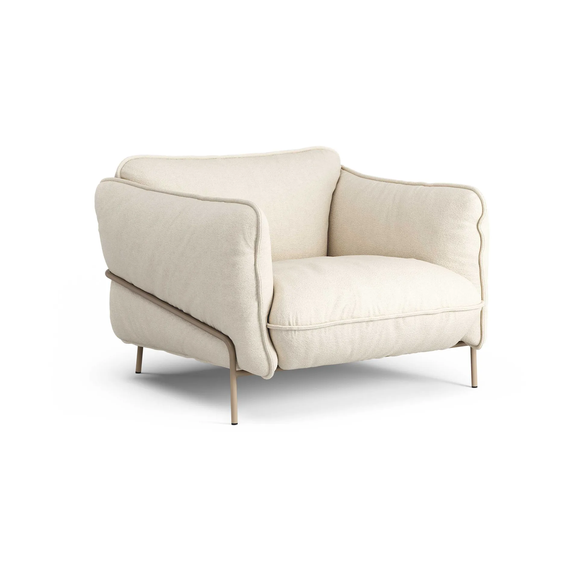 Continental fåtölj, Sealife Light beige/white-nutmeg Swedese