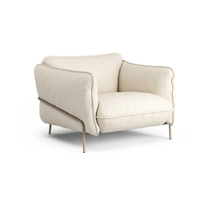 Continental fåtölj - Sealife Light beige/white-nutmeg - Swedese