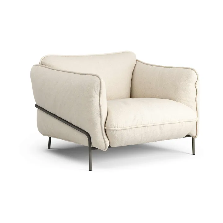 Continental fåtölj - Sealife Light beige/white-orkangrå - Swedese