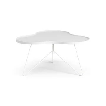 Flower mono bord 84x90 cm - H45 cm Ask vitlaserad - Swedese