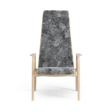 Lamini barnfåtölj lackad bok/fårskinn - Scandinavian Grey (grå) - Swedese