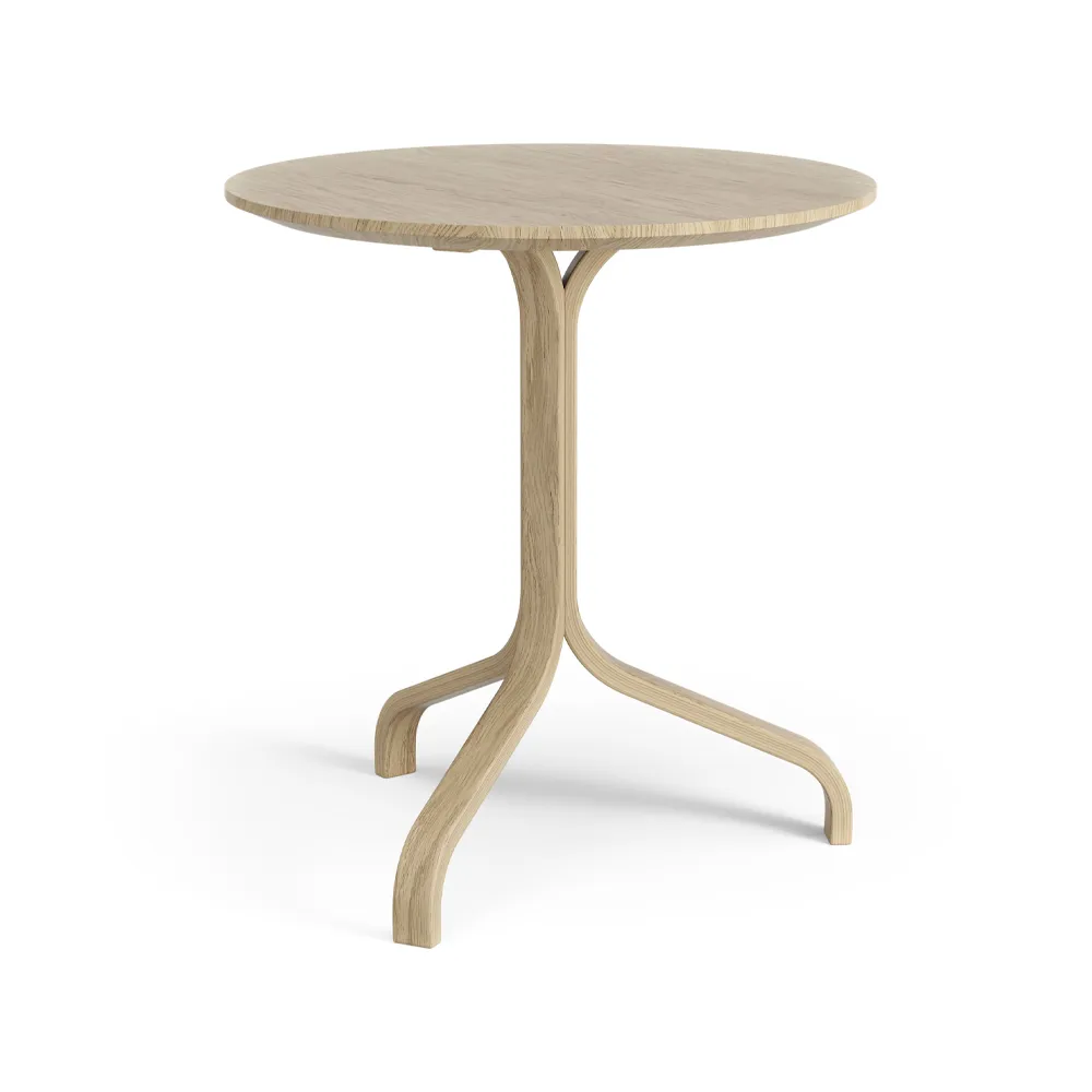 Lamino bord Ø46x49 cm, Lackad ek Swedese