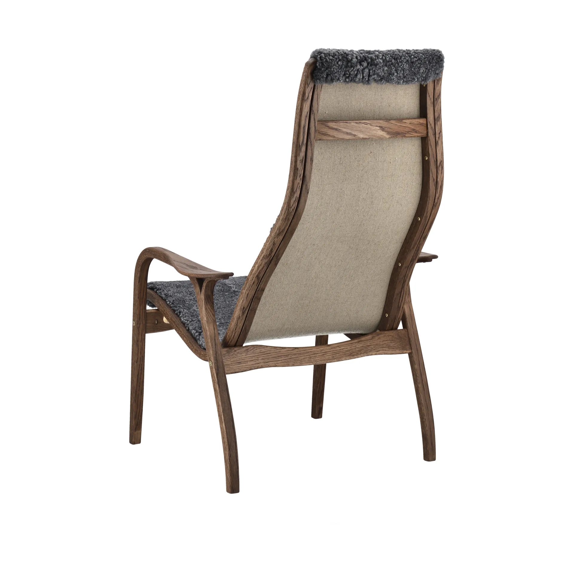 Lamino fåtölj ek/fårskinn Special Edition, Rubio Monocoat Chocolate-Charcoal Swedese