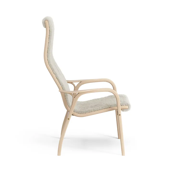 Lamino fåtölj lackad bok/fårskinn - Moonlight (beige) - Swedese