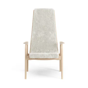 Lamino fåtölj lackad bok/fårskinn - Offwhite (vit) - Swedese