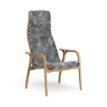 Lamino fåtölj oljad ek/fårskinn - Scandinavian Grey (grå) - Swedese