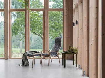 Lamino fåtölj oljad ek/fårskinn - Scandinavian Grey (grå) - Swedese