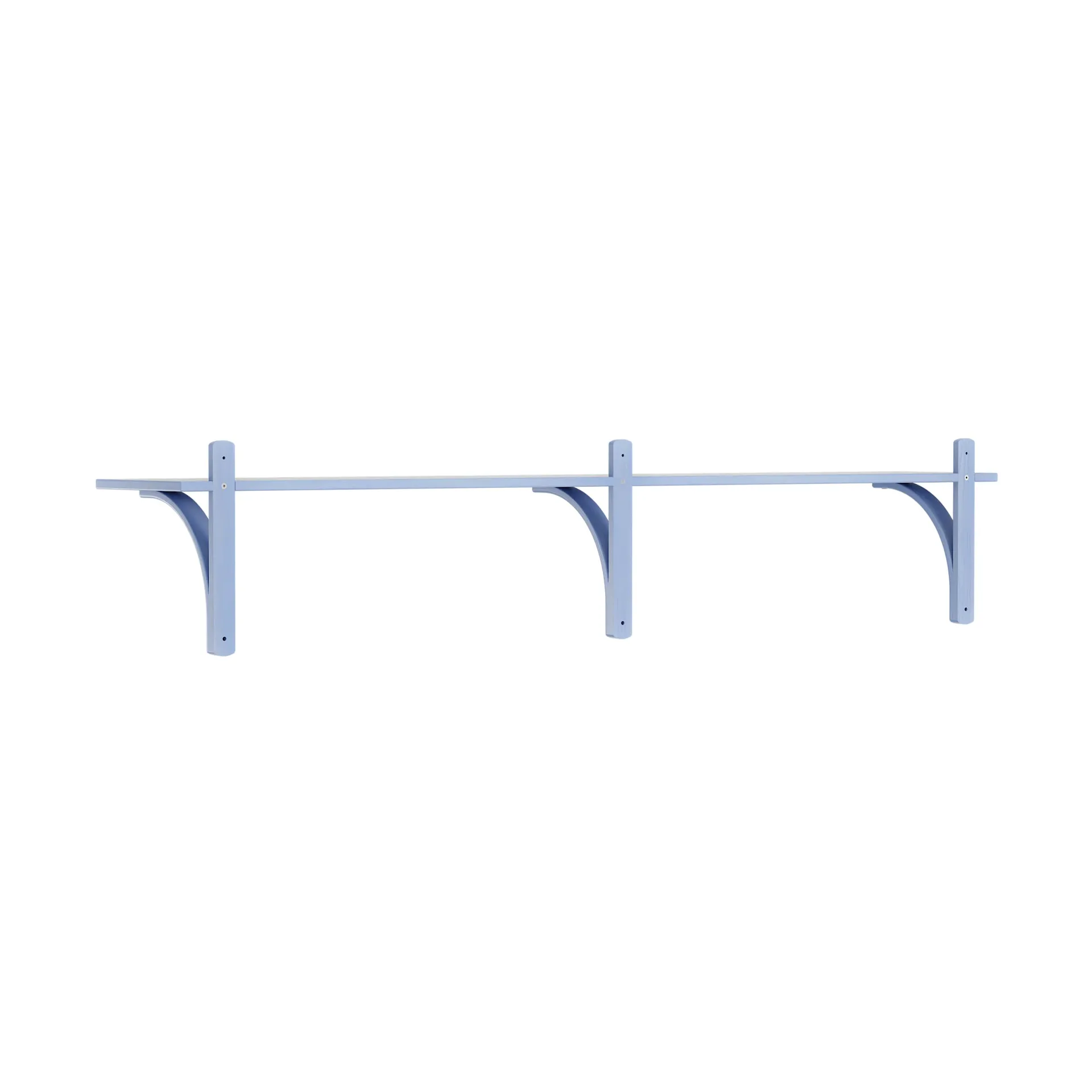 Levi hylla 1 hyllplan, ILKE Blue-aluminium, 180 cm Swedese
