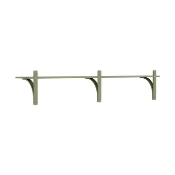 Levi hylla 1 hyllplan - Moss green-aluminium, 180 cm - Swedese