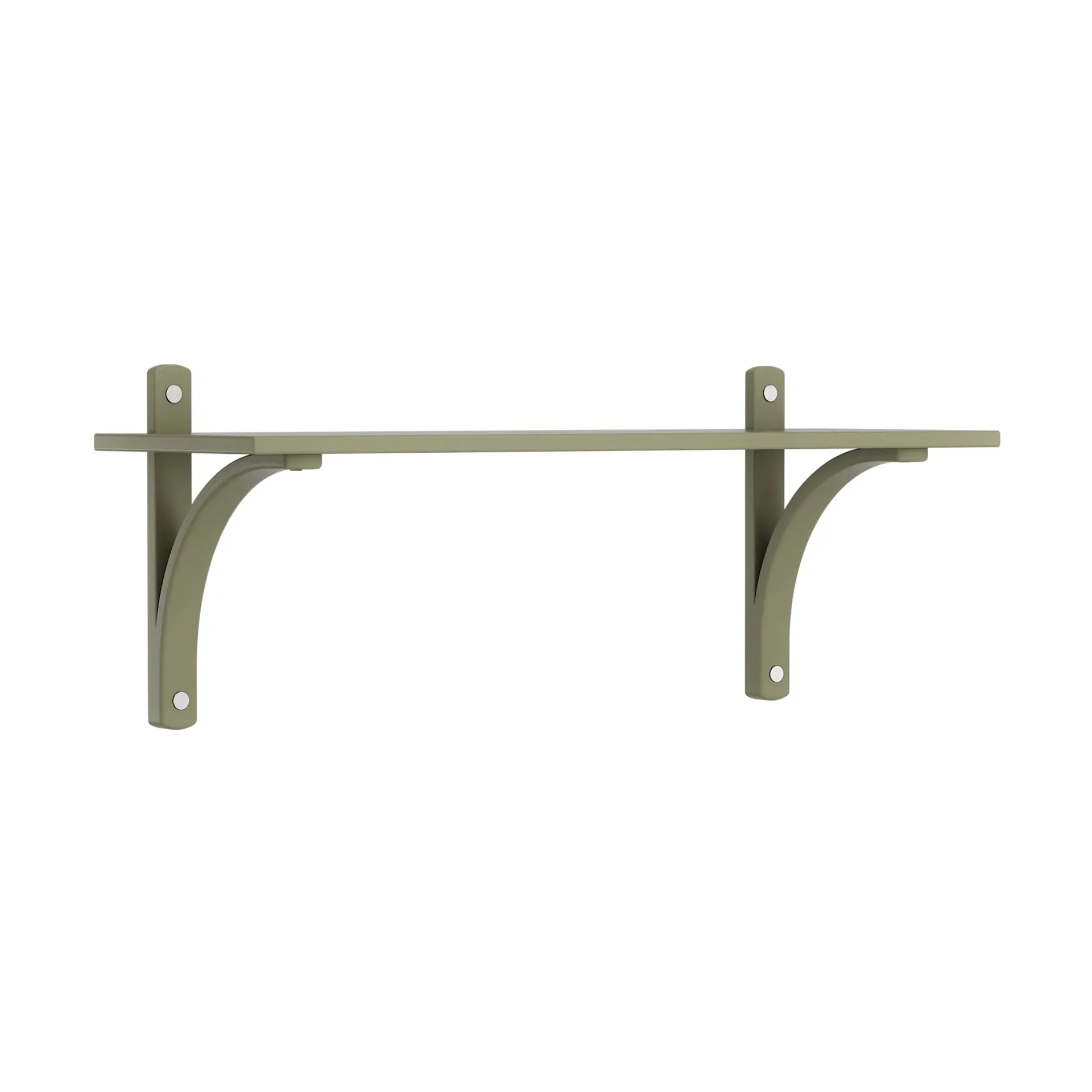 Levi hylla 1 hyllplan, Moss green-aluminium, 90 cm Swedese