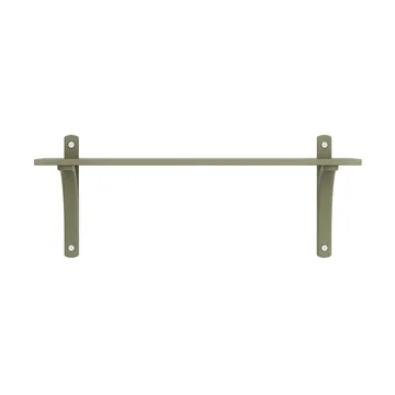 Levi hylla 1 hyllplan - Moss green-aluminium, 90 cm - Swedese