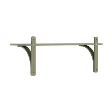 Levi hylla 1 hyllplan - Moss green-mässing, 90 cm - Swedese