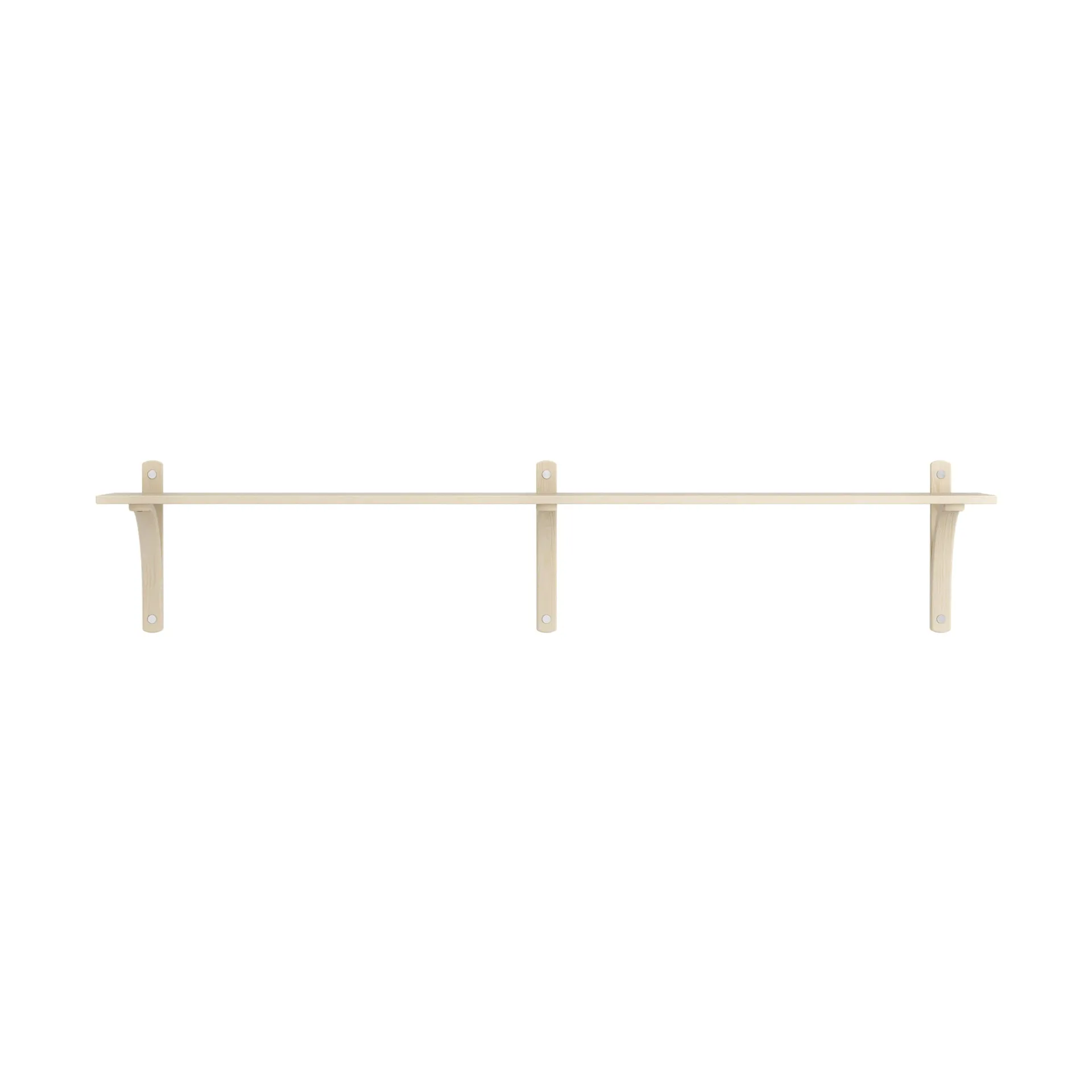 Levi hylla 1 hyllplan, Naturlackerad ask-aluminium, 180 cm Swedese