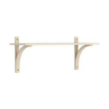 Levi hylla 1 hyllplan - Naturlackerad ask-mässing, 90 cm - Swedese