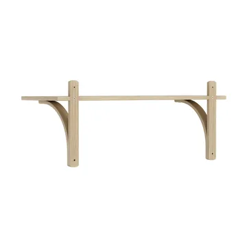 Levi hylla 1 hyllplan - Naturlackerad ek-mässing, 90 cm - Swedese