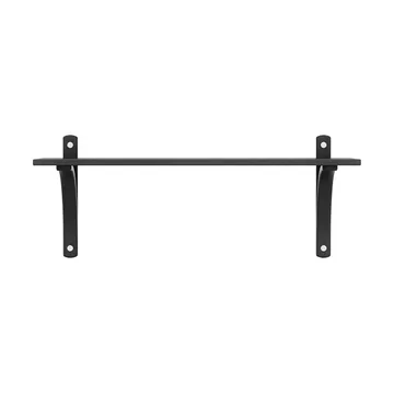 Levi hylla 1 hyllplan - Svartlaserad ask-aluminium, 90 cm - Swedese