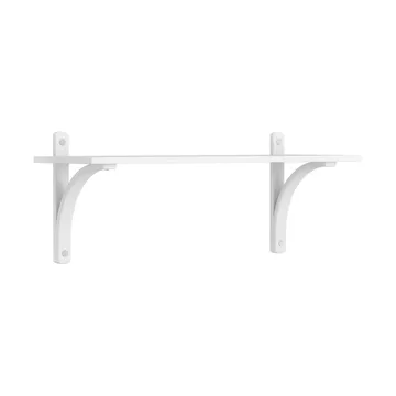 Levi hylla 1 hyllplan - Vitlaserad ask-aluminium, 90 cm - Swedese