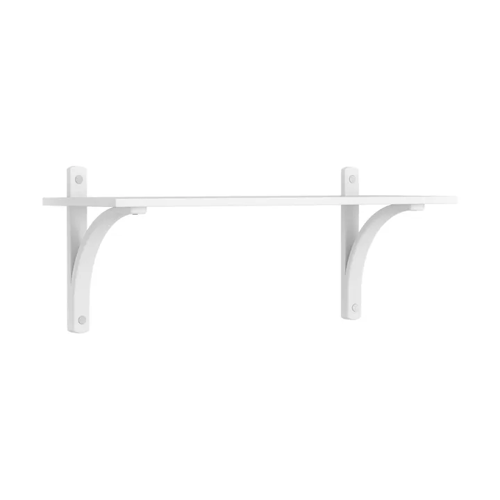 Levi hylla 1 hyllplan - Vitlaserad ask-aluminium, 90 cm - Swedese