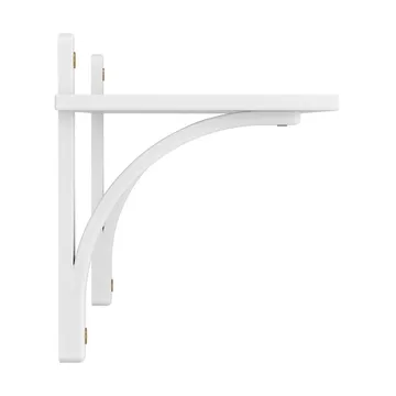 Levi hylla 1 hyllplan - Vitlaserad ask-mässing, 90 cm - Swedese