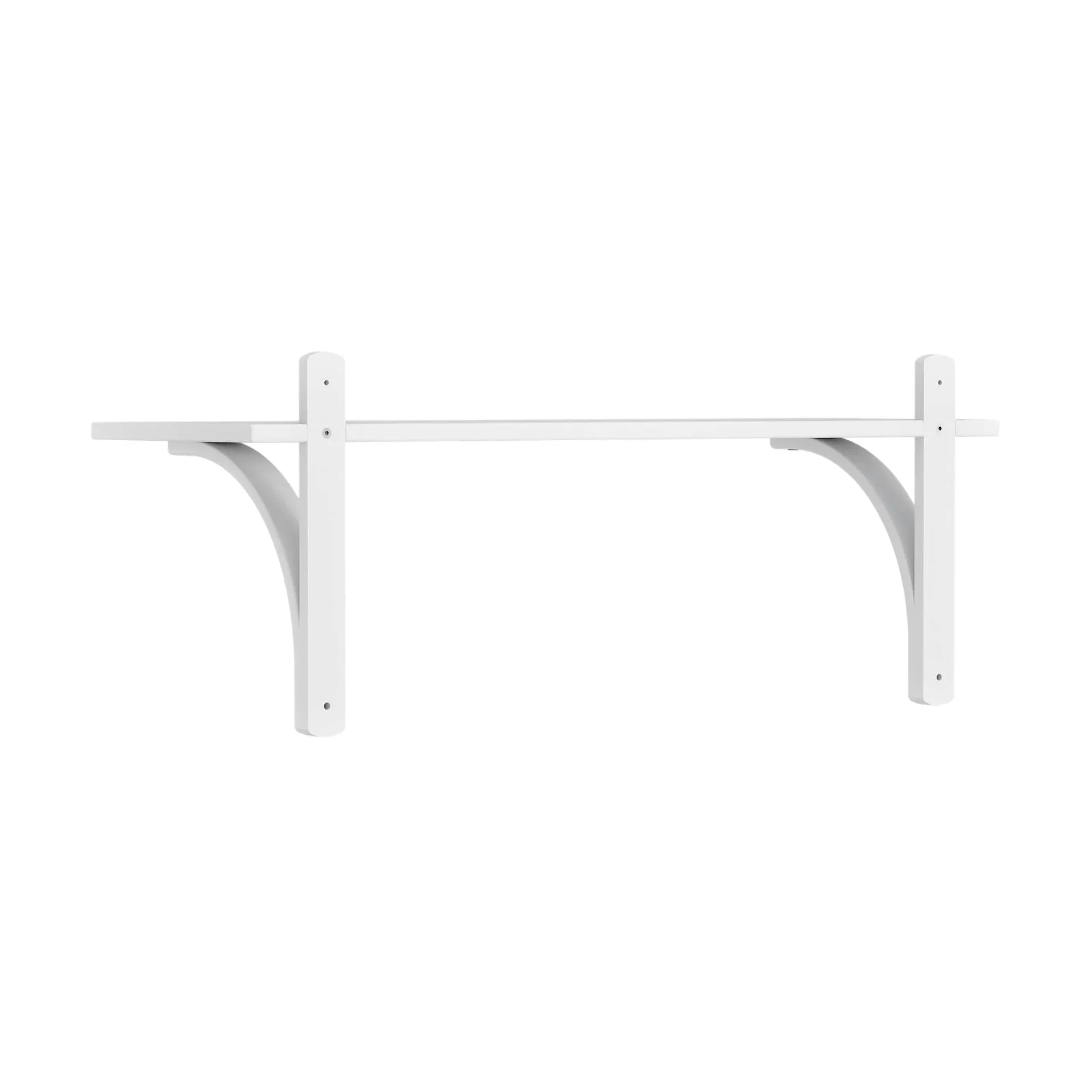 Levi hylla 1 hyllplan, Vitlaserad ask-mässing, 90 cm Swedese