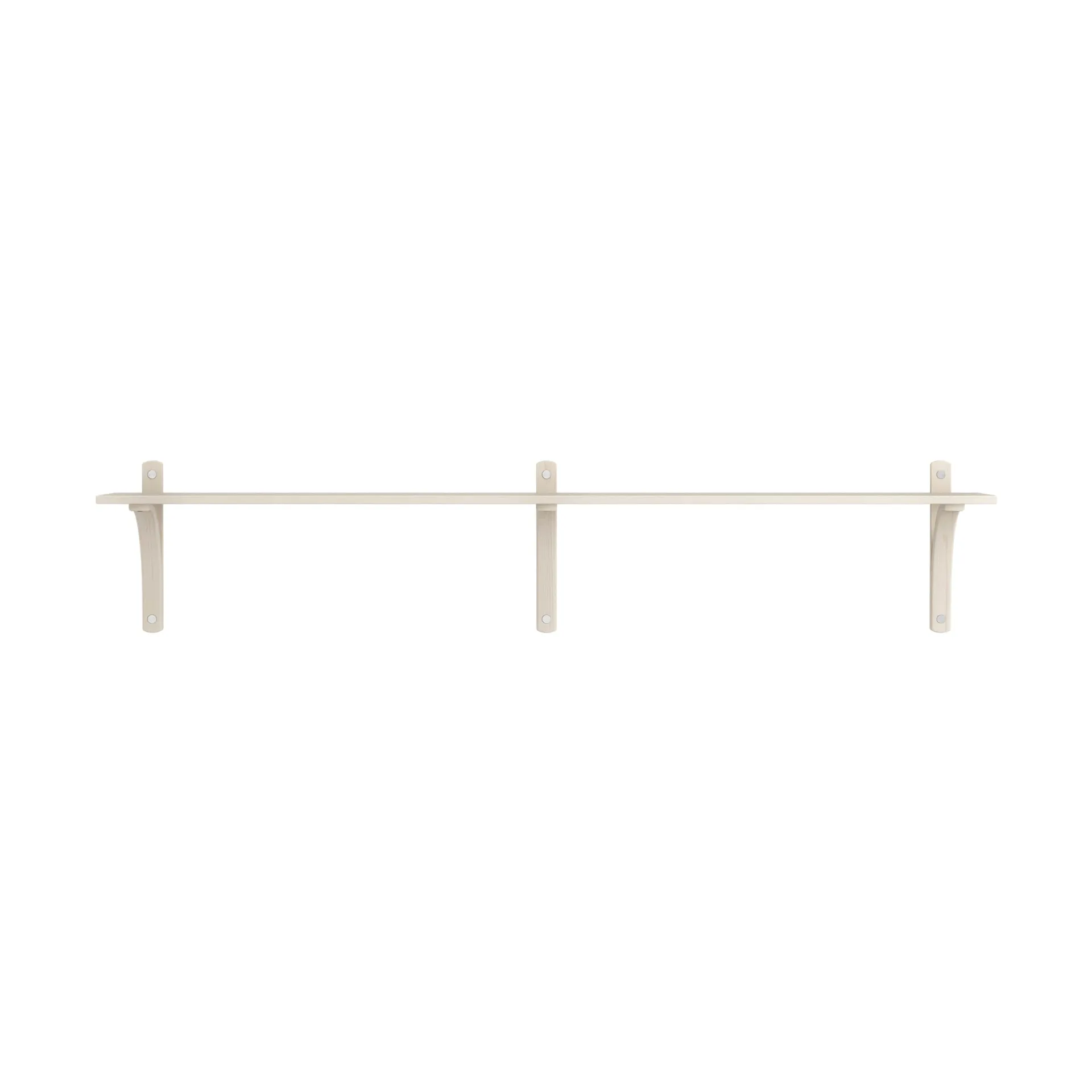 Levi hylla 1 hyllplan, Vitpigmenterad ask-aluminium, 180 cm Swedese