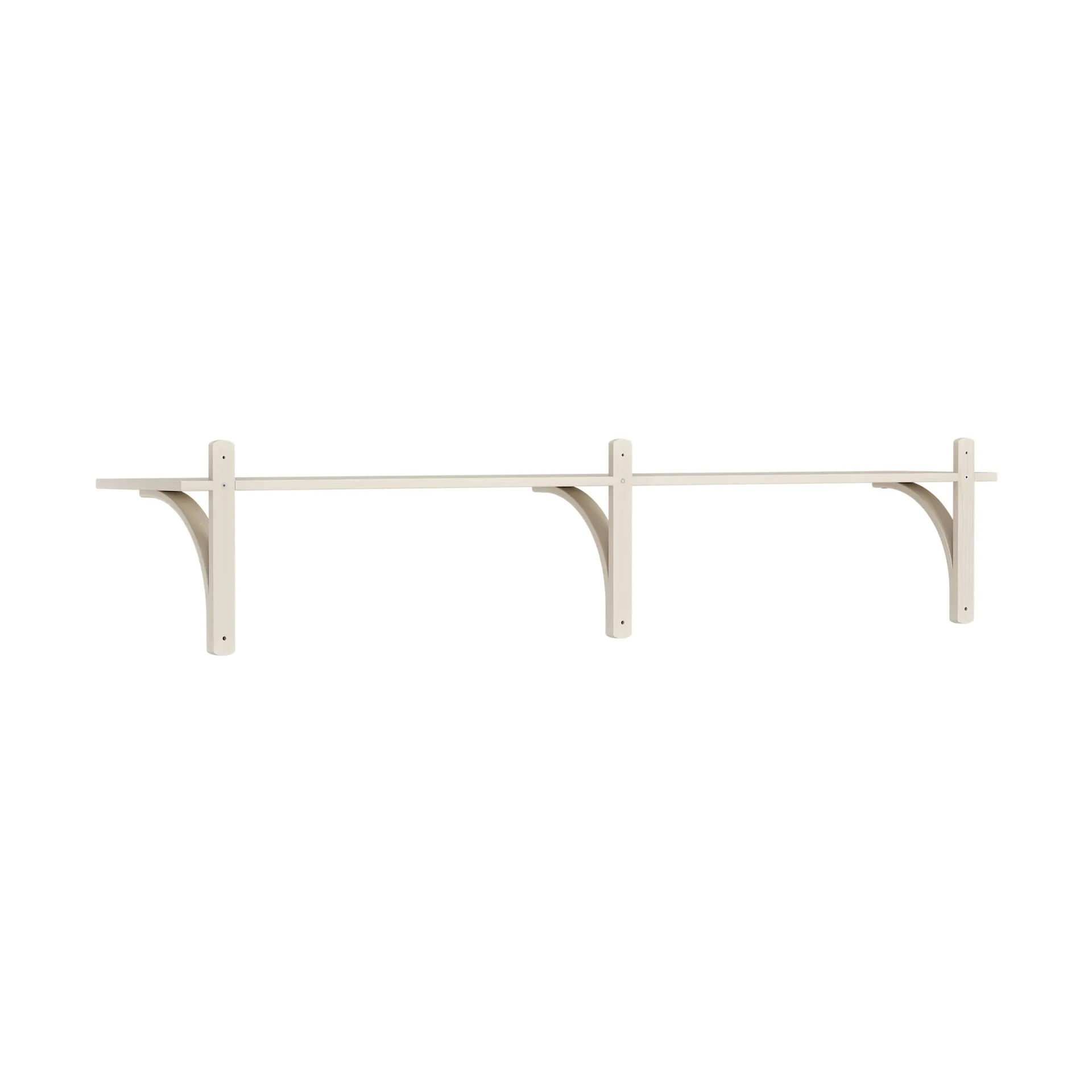 Levi hylla 1 hyllplan, Vitpigmenterad ask-aluminium, 180 cm Swedese
