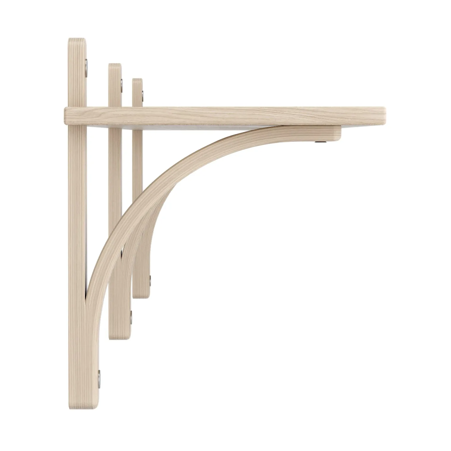 Levi hylla 1 hyllplan, Vitpigmenterad ek-aluminium, 180 cm Swedese