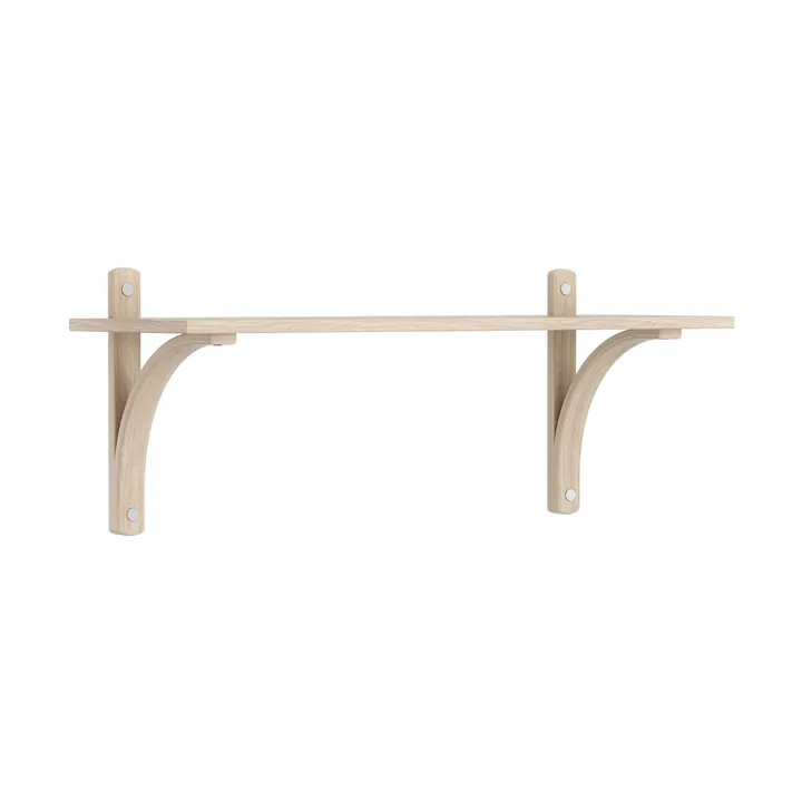 Levi hylla 1 hyllplan - Vitpigmenterad ek-aluminium, 90 cm - Swedese