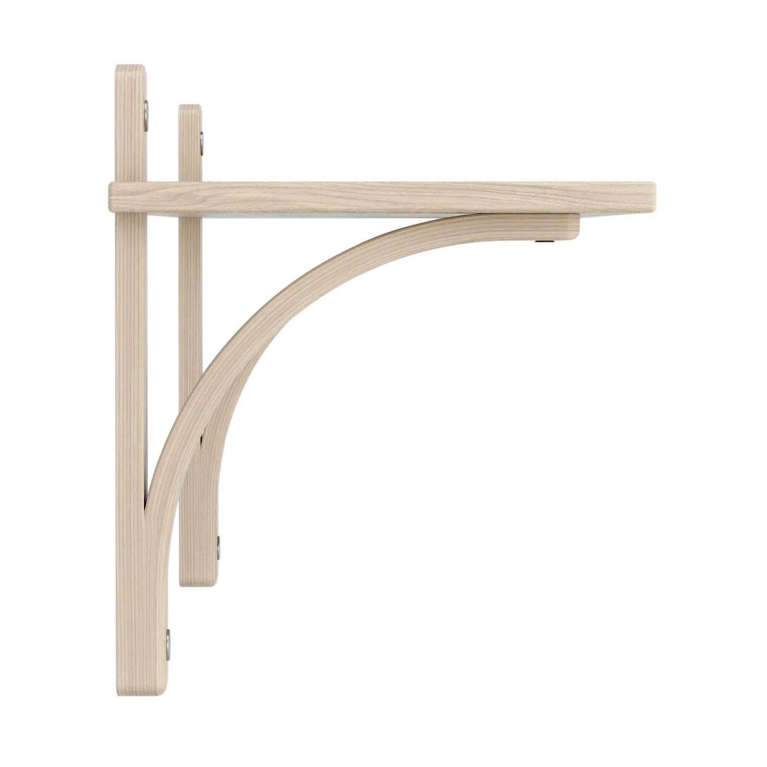 Levi hylla 1 hyllplan, Vitpigmenterad ek-aluminium, 90 cm Swedese
