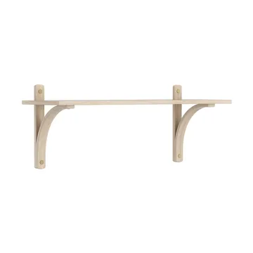 Levi hylla 1 hyllplan - Vitpigmenterad ek-mässing, 90 cm - Swedese