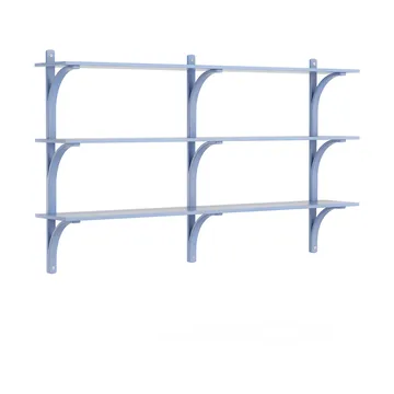 Levi hylla 3 hyllplan - ILKE Blue-aluminium, 180 cm - Swedese