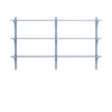 Levi hylla 3 hyllplan - ILKE Blue-aluminium, 180 cm - Swedese