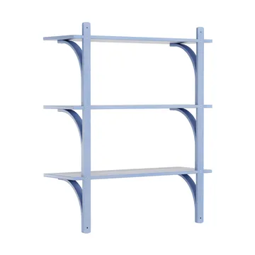 Levi hylla 3 hyllplan - ILKE Blue-mässing, 90 cm - Swedese