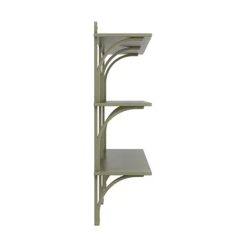 Levi hylla 3 hyllplan - Moss green-aluminium, 180 cm - Swedese