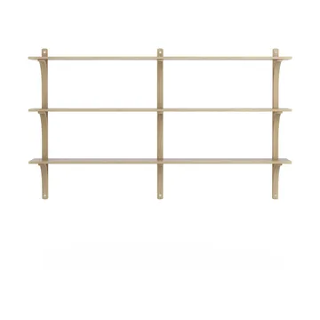 Levi hylla 3 hyllplan - Naturlackerad ek-aluminium, 180 cm - Swedese