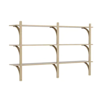 Levi hylla 3 hyllplan - Naturlackerad ek-aluminium, 180 cm - Swedese