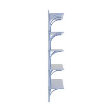 Levi hylla 5 hyllplan - ILKE Blue-aluminium, 180 cm - Swedese