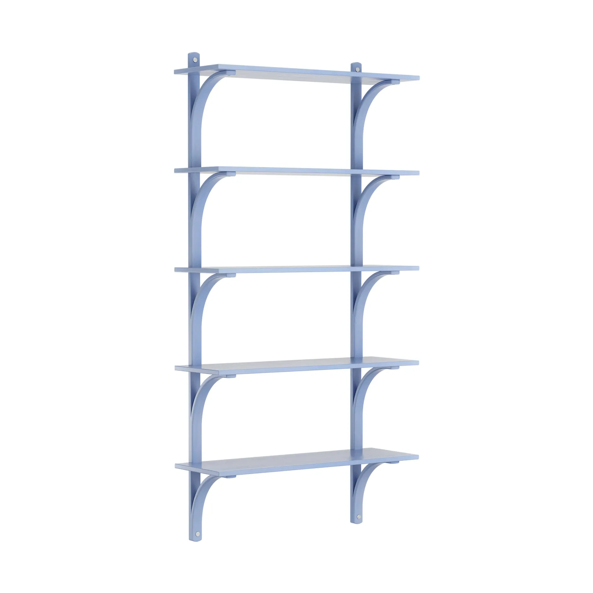 Levi hylla 5 hyllplan, ILKE Blue-aluminium, 90 cm Swedese