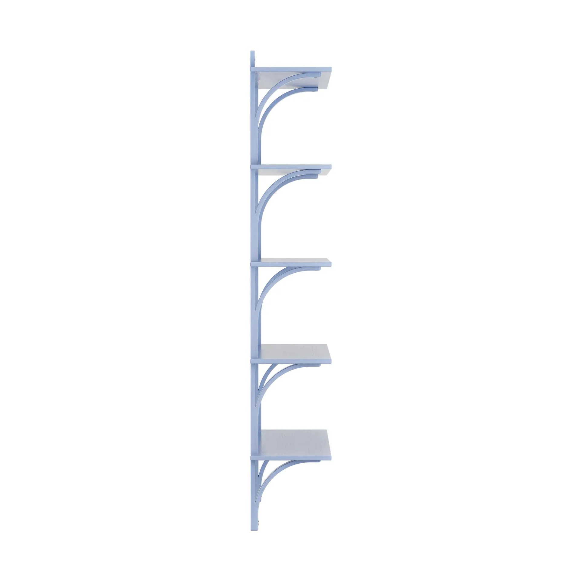 Levi hylla 5 hyllplan, ILKE Blue-aluminium, 90 cm Swedese
