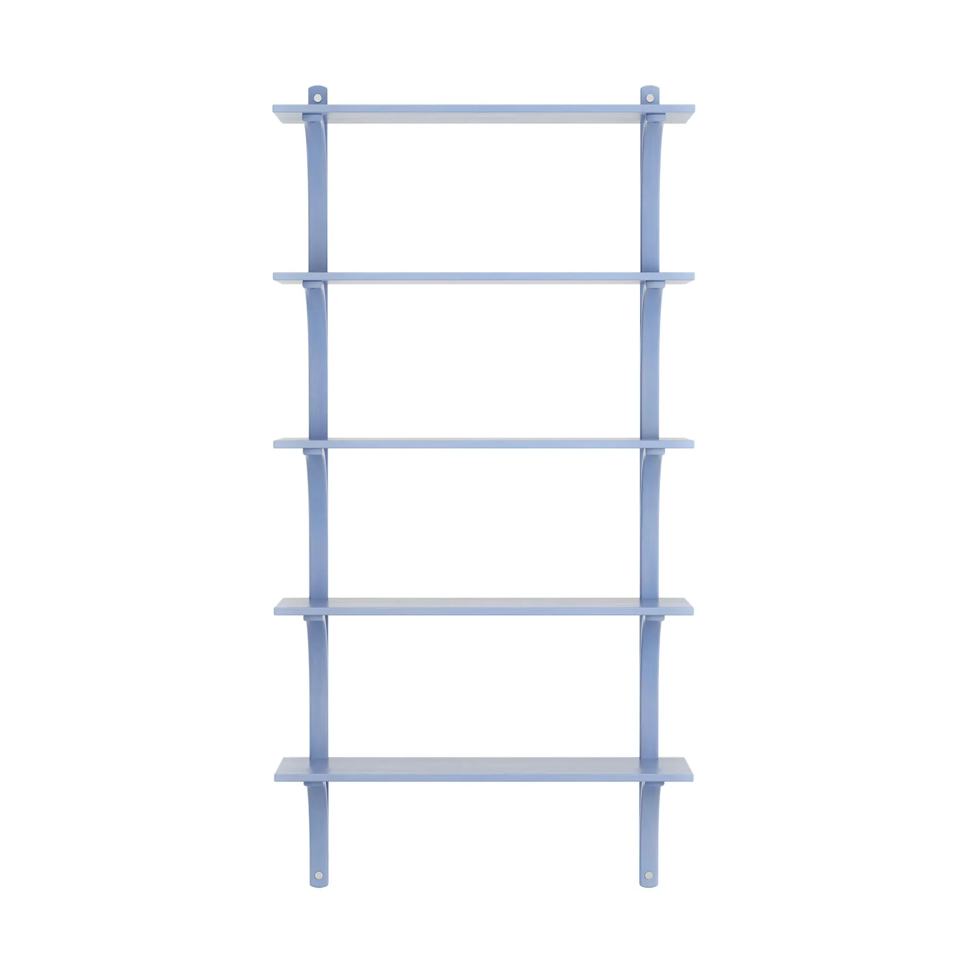 Levi hylla 5 hyllplan, ILKE Blue-aluminium, 90 cm Swedese